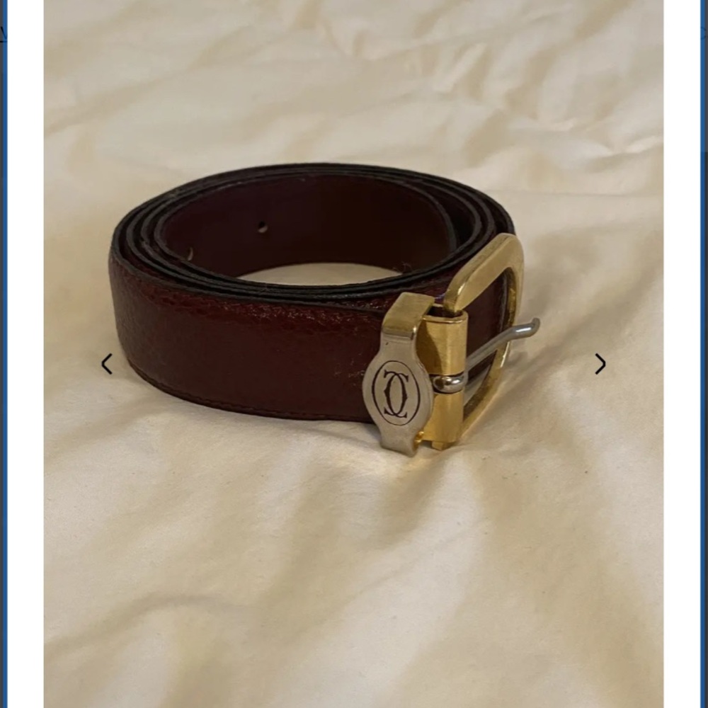 Vintage Cartier Leather Belt